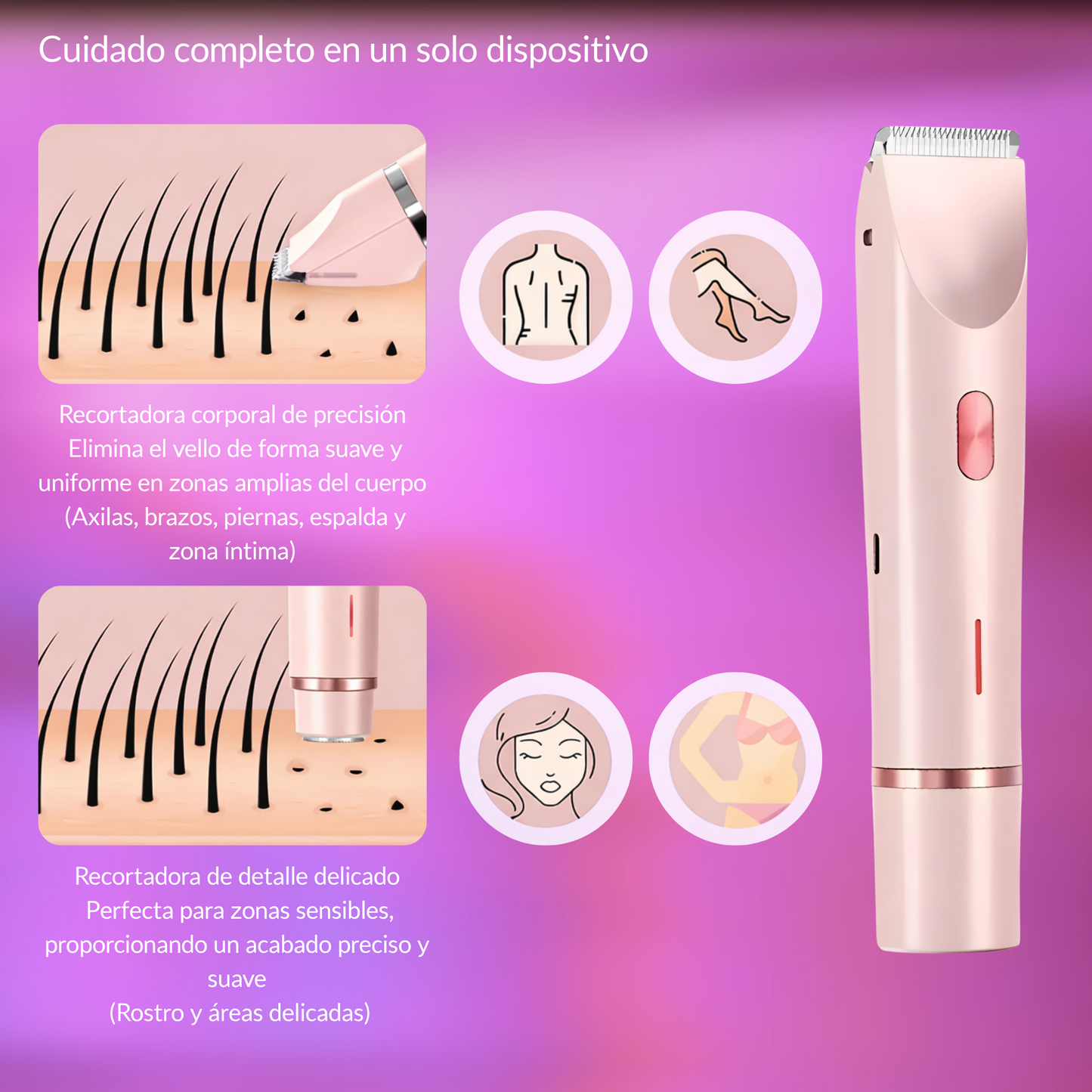 Recortadora Corporal de Cuidado Delicado